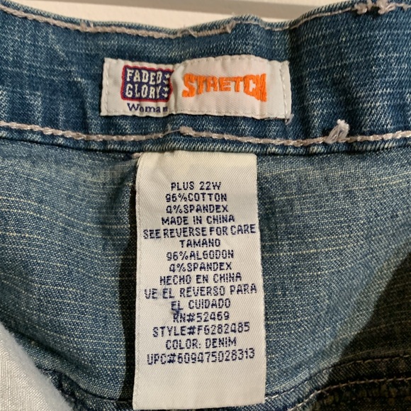 Faded Glory stretch plus size 22 jeans - Picture 5 of 9
